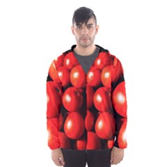 Pile Of Red Tomatoes Hooded Windbreaker (men) by FunnyCow