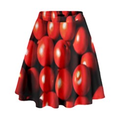 Pile Of Red Tomatoes High Waist Skirt