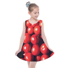 Pile Of Red Tomatoes Kids  Summer Dress by FunnyCow