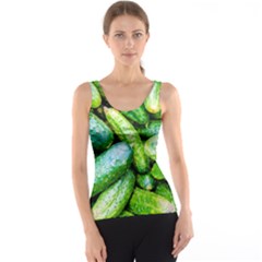 Pile Of Green Cucumbers Tank Top by FunnyCow
