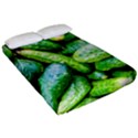 Pile Of Green Cucumbers Fitted Sheet (California King Size) View2