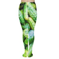 Pile Of Green Cucumbers Women s Tights by FunnyCow