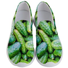 Pile Of Green Cucumbers Men s Lightweight Slip Ons by FunnyCow