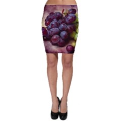 Red And Green Grapes Bodycon Skirt by FunnyCow