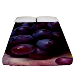 Red And Green Grapes Fitted Sheet (king Size) by FunnyCow