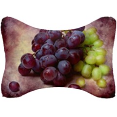 Red And Green Grapes Seat Head Rest Cushion by FunnyCow