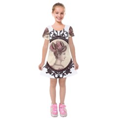 Frame 1775325 1280 Kids  Short Sleeve Velvet Dress