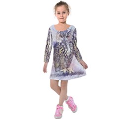 Bird 2552769 1920 Kids  Long Sleeve Velvet Dress