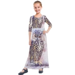 Bird 2552769 1920 Kids  Quarter Sleeve Maxi Dress