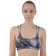 Black And White Line Them Up Sports Bra