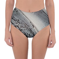 Black And White Reversible High-waist Bikini Bottoms