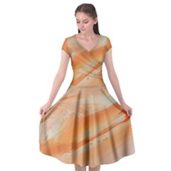 Phoenix Cap Sleeve Wrap Front Dress by WILLBIRDWELL