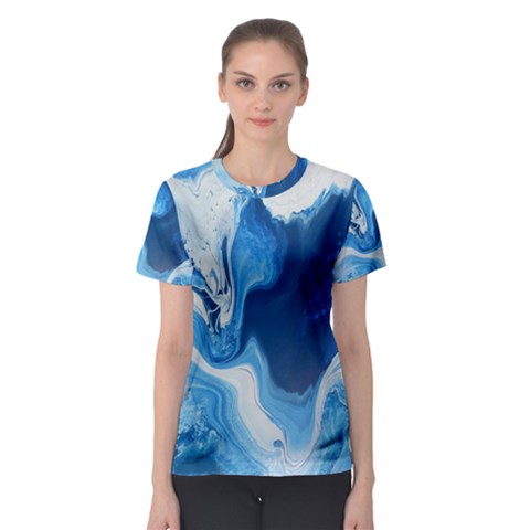 Cobalt Women s Sport Mesh Tee by WILLBIRDWELL