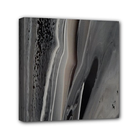 Black Marble Mini Canvas 6  X 6  (stretched) by WILLBIRDWELL