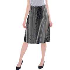 Black Marble Midi Beach Skirt by WILLBIRDWELL