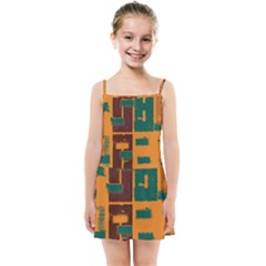 Orange Texture                                          Kids Summer Sun Dress by LalyLauraFLM