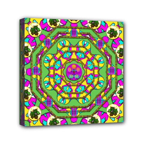 Cool Colors To Love And Cherish Mini Canvas 6  X 6  (stretched) by pepitasart