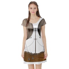 Air Ship 1300078 1280 Short Sleeve Skater Dress by vintage2030