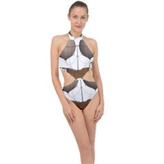 Air Ship 1300078 1280 Halter Side Cut Swimsuit by vintage2030