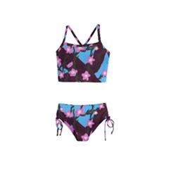 Cherry Blossom Branches Girls  Tankini Swimsuit by lwdstudio