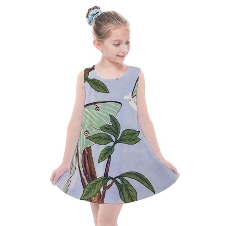 Lunar Moths Kids  Summer Dress