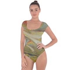 Rainbow Tornado Short Sleeve Leotard  by WILLBIRDWELL