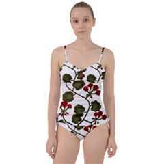 Geraniums Sweetheart Tankini Set