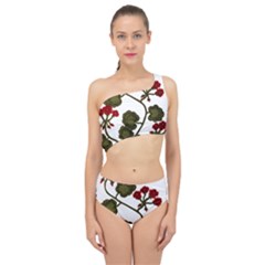 Geraniums Spliced Up Two Piece Swimsuit