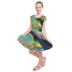 Space Kids  Short Sleeve Dress by lwdstudio