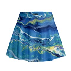 Sunlit Waters Mini Flare Skirt