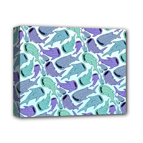 Whale Sharks Deluxe Canvas 14  X 11  (stretched) by mbendigo