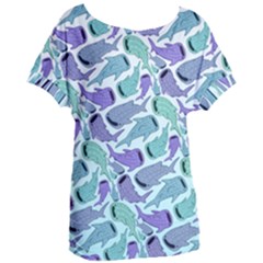 Whale Sharks Women s Oversized Tee by mbendigo