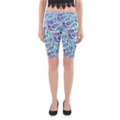 Whale Sharks Yoga Cropped Leggings by mbendigo