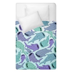 Whale Sharks Duvet Cover Double Side (single Size)