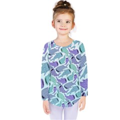 Whale Sharks Kids  Long Sleeve Tee