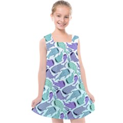 Whale Sharks Kids  Cross Back Dress by mbendigo