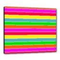 Neon Hawaiian Rainbow Horizontal Deck Chair Stripes Canvas 24  x 20  (Stretched) View1