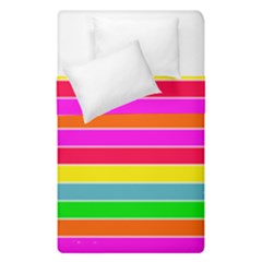 Neon Hawaiian Rainbow Horizontal Deck Chair Stripes Duvet Cover Double Side (single Size)
