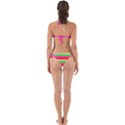 Neon Hawaiian Rainbow Horizontal Deck Chair Stripes Perfectly Cut Out Bikini Set View2