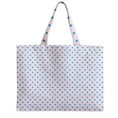 Oktoberfest Bavarian Blue Mini Love Hearts On White Zipper Mini Tote Bag by PodArtist