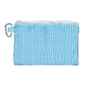 Oktoberfest Bavarian Blue and White Gingham Check Canvas Cosmetic Bag (Large) View1