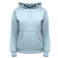 Oktoberfest Bavarian Blue And White Mattress Ticking Women s Pullover Hoodie by PodArtist