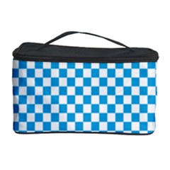 Oktoberfest Bavarian Blue And White Checkerboard Cosmetic Storage by PodArtist