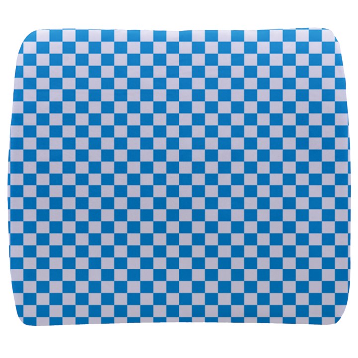 Oktoberfest Bavarian Blue and White Checkerboard Back Support Cushion