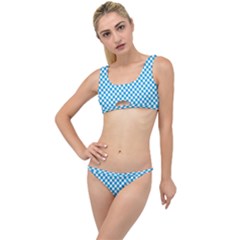 Oktoberfest Bavarian Blue And White Checkerboard The Little Details Bikini Set by PodArtist