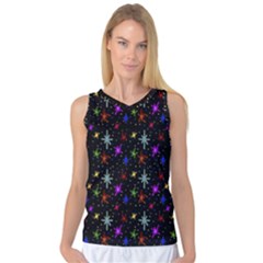 Colored Hand Draw Abstract Pattern Women s Basketball Tank Top by dflcprints