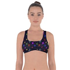 Colored Hand Draw Abstract Pattern Got No Strings Sports Bra by dflcprints