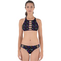 Colored Hand Draw Abstract Pattern Perfectly Cut Out Bikini Set by dflcprints