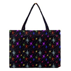 Colored Hand Draw Abstract Pattern Medium Tote Bag by dflcprints