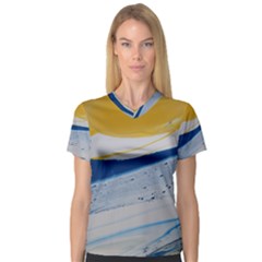 EVENING TIDE V-Neck Sport Mesh Tee